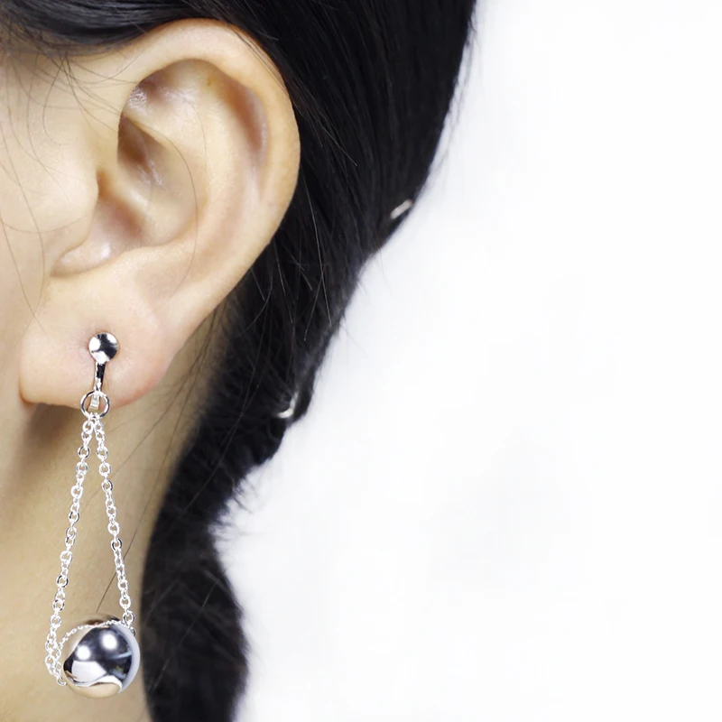 

Trendy Gold Color Ball Earrings No Hole Ear Clip Simple Style Tassels Clip Earrings No Pierced Women Earring Jewelry CE027