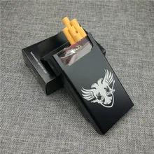 Eastern Europe Style Double Headed Eagle Aluminium Alloy Cigarette Case Laser Engraving Cigarette Boxes Case Smoke aluminium alloy clamshell double sided cigarette case sliver glod