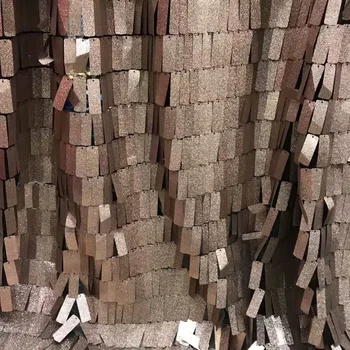 

Gold Sequins Lace Fabric 2019 High Quality African Evening Dress Fabrics New Nigeria Sequined Embroidered Mesh Net Lace Fabric