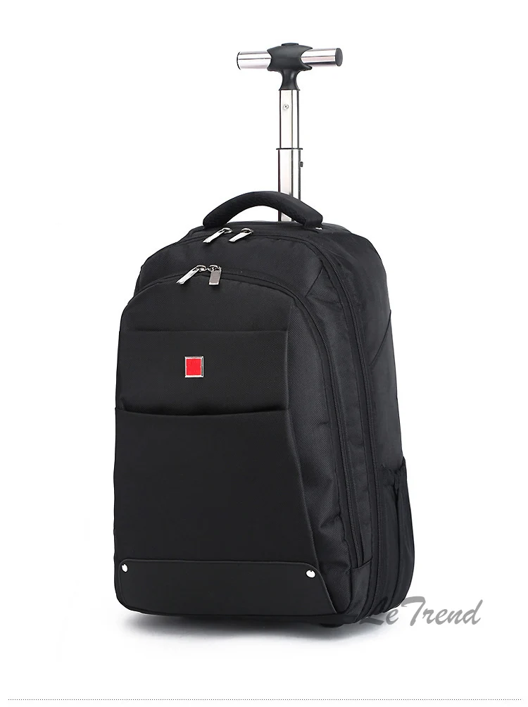 LeTrend Oxford Наплечные многофункциональные дорожные сумки мужские деловые портфель для компьютера колеса 18 дюймов ручная переноска багаж