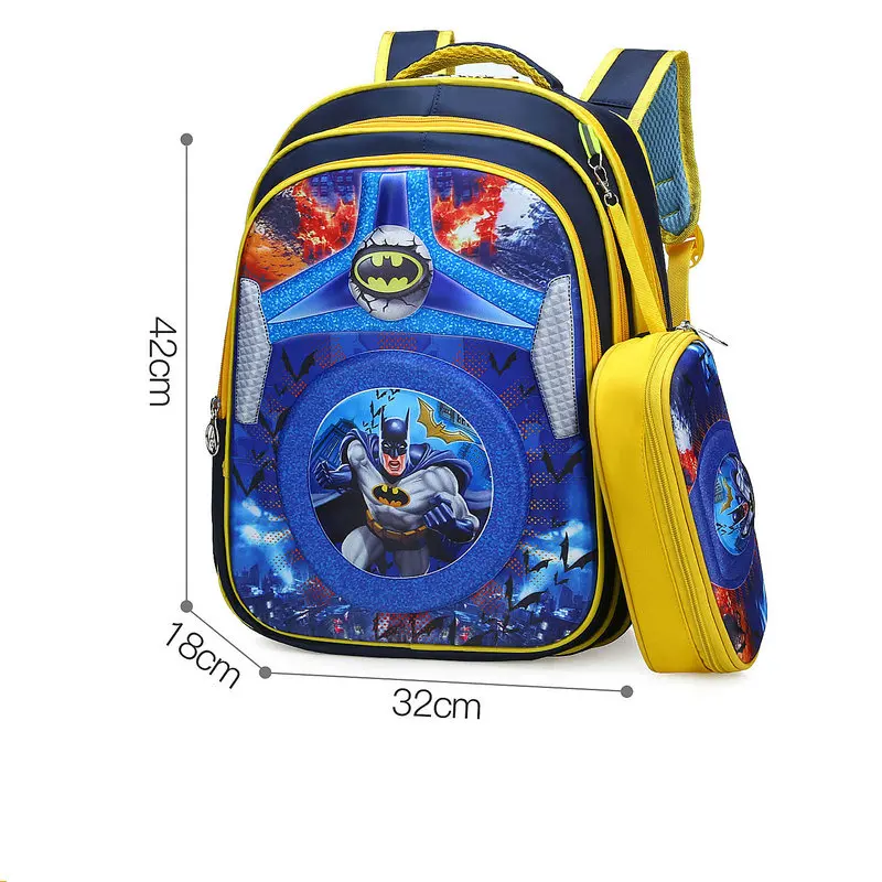 Детские школьные ранцы для мальчиков с человеком-пауком, водонепроницаемые Рюкзаки для детей, Супермен, ортопедическая сумка для книг
