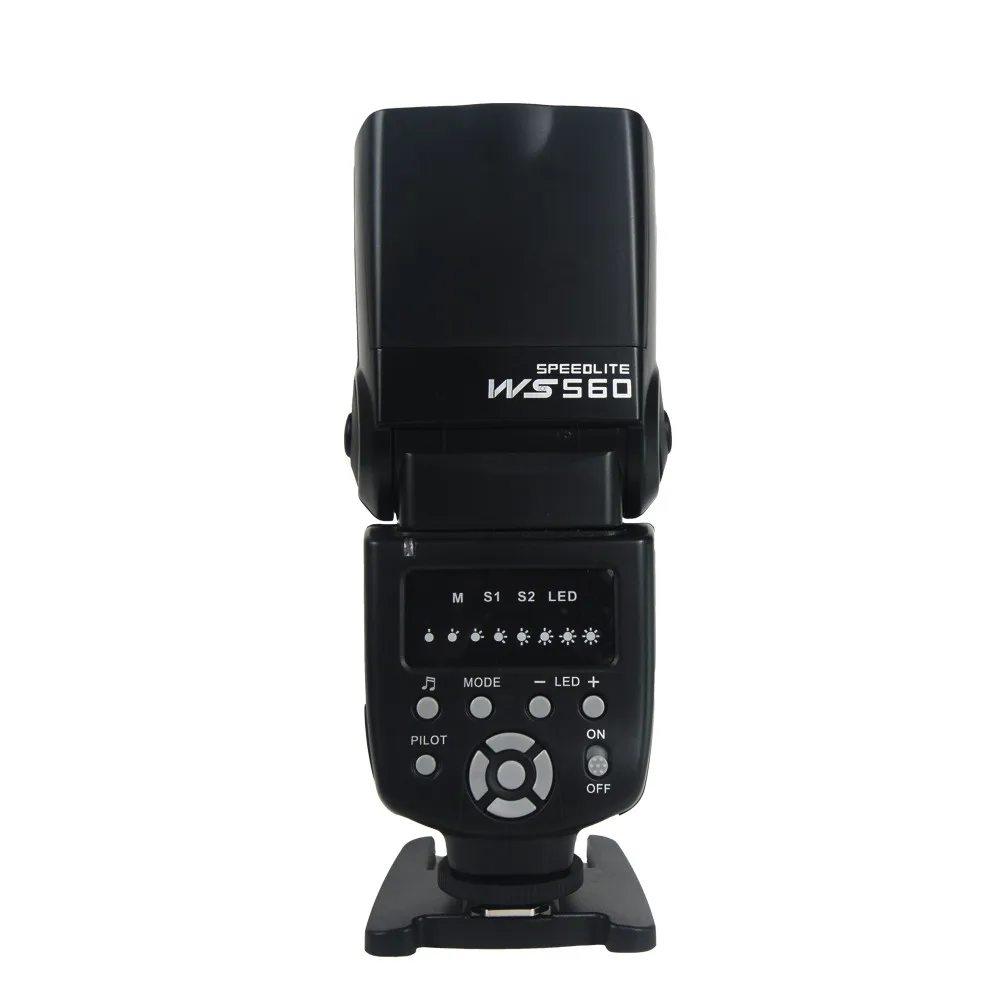 WANSEN WS-560I Вспышка Speedlite для Nikon D3100 D5100 D7000 D7100 Canon 450D 500D 550D 600D 650D 60D 70D как Светодиодная лампа для видеосъемки Yongnuo 560