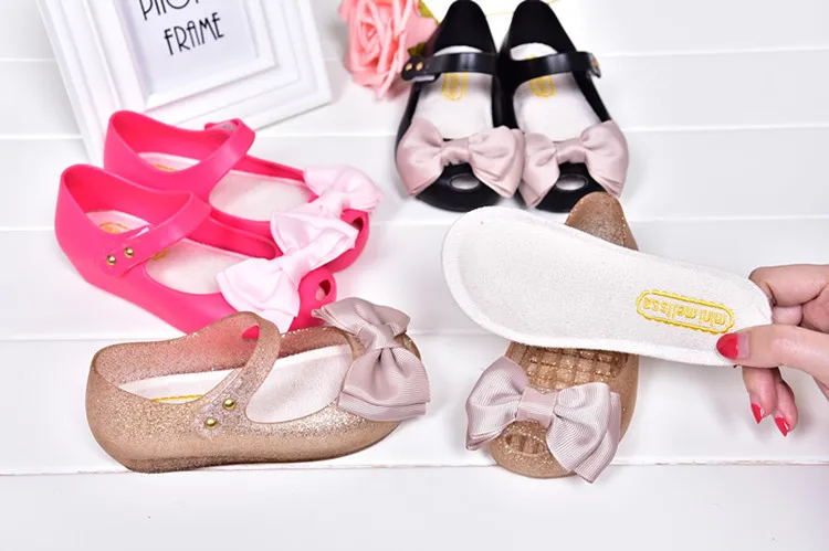 Детские босоножки Туфли для принцессы сандалии с бантом обувь для девочек