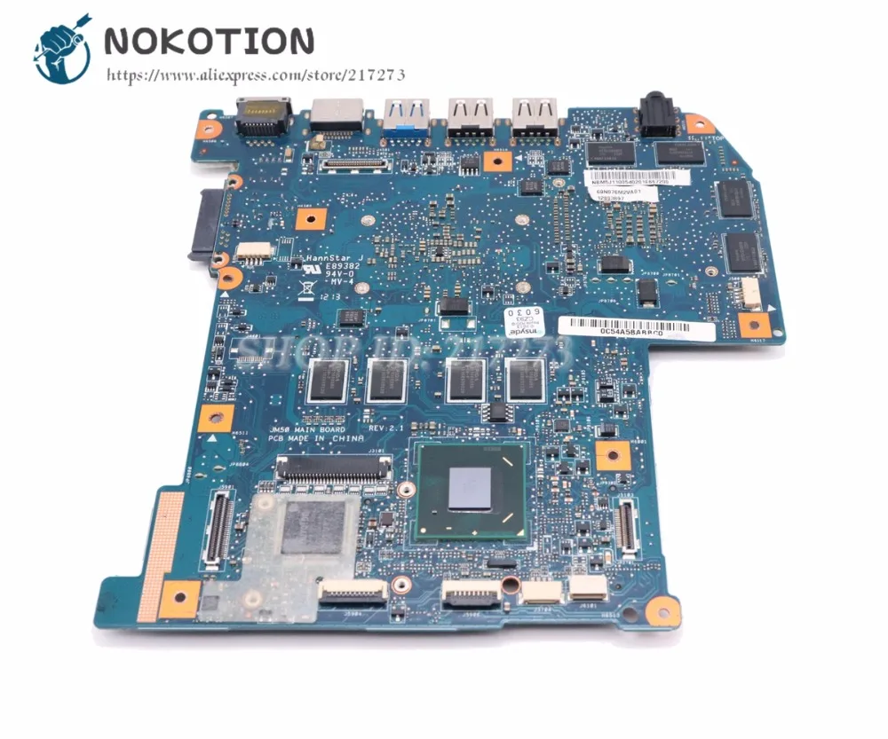  NOKOTION For Acer aspire M3-580G Laptop Motherboard GT730M JM50 NBM5J11005 MAIN BOARD SR0XL I5-3337