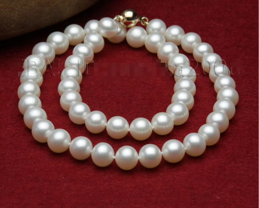 

U5600 E56 shipping>>>>>> top quality AAA+ 10-11mm white fresh water mother of pearls necklace 17