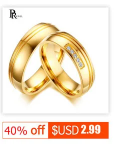 Unique Couple Wedding Rings for Lover Gold Tone Matte Finish Stainless Steel Geometric Alliance Valentine's Day Gifts