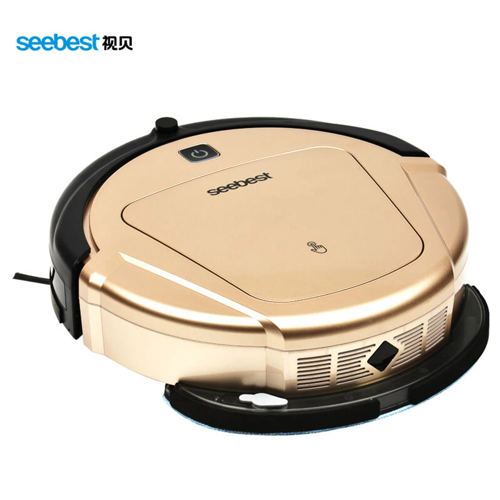 Seebest Robot D750 Vacuum Cleaner Dry and Wet Mop Vacuum Cleaner robot with Water Tank and GPS Zigzag Clean Route