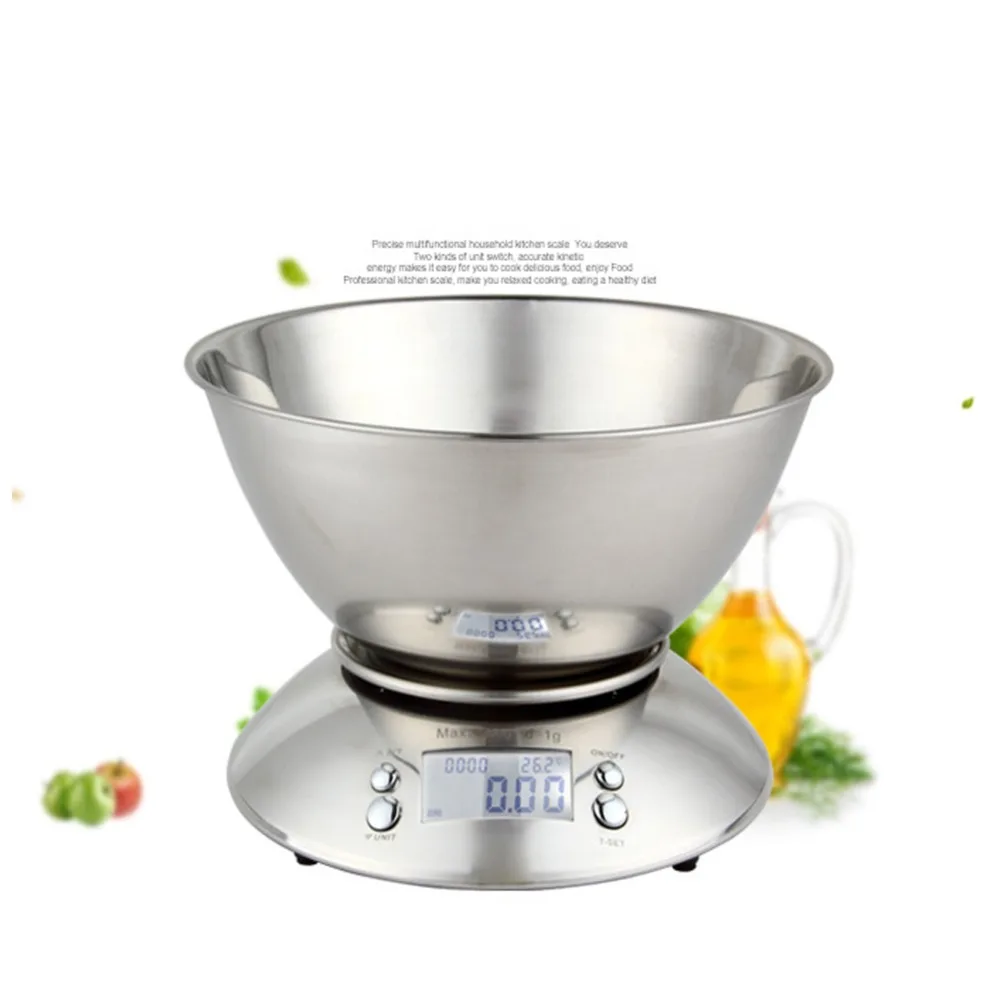  Stainless Steel Kitchen Scales Electronic Digital Weight Scale Cooking Tool Food Balance Cuisine Pr - 32918133193