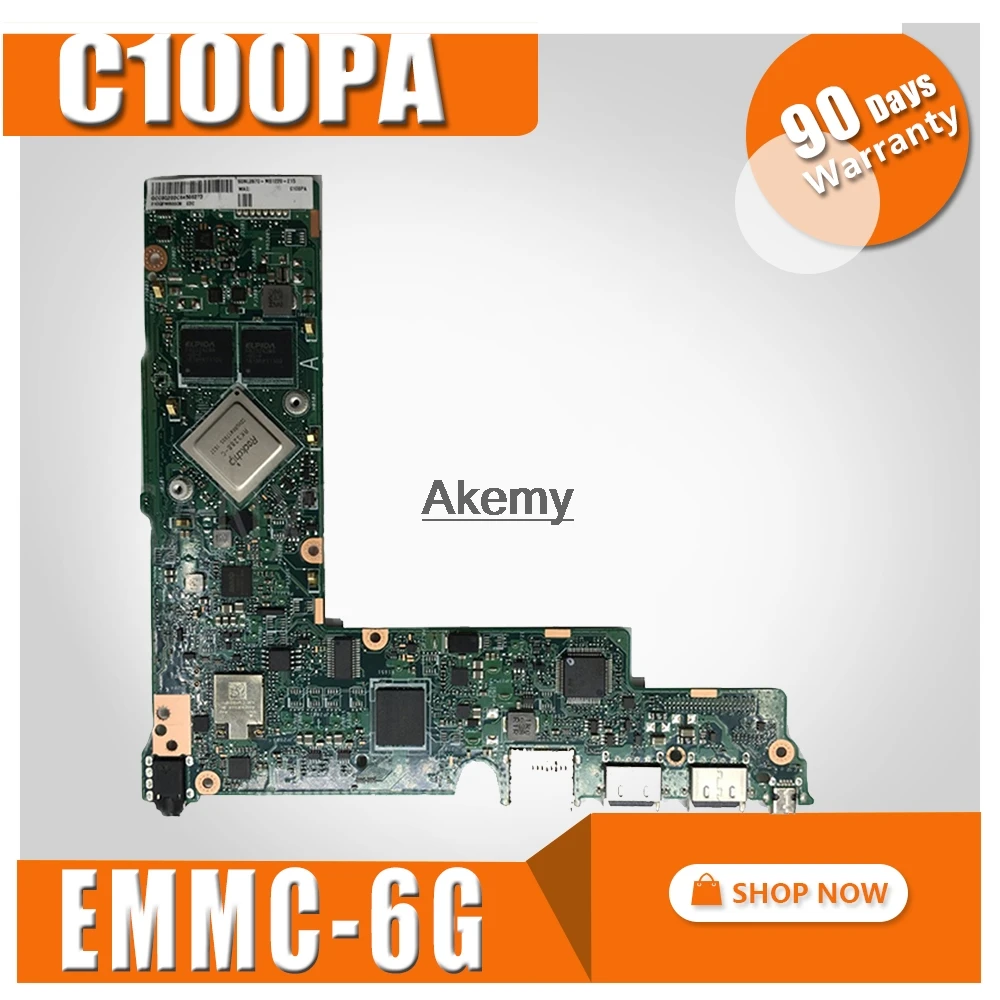

C100PA Laptop motherboard for ASUS C100PA C100P C100 Test original mainboard 4G RAM EMMC-16G