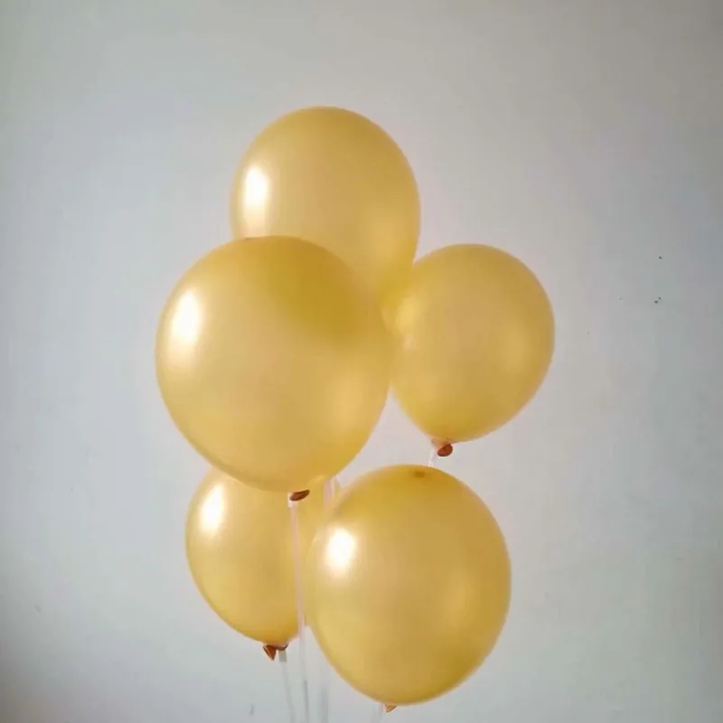 

Golden Balloon 100pcs/lot 1.5g Latex Pearl Ballons Wedding Baloons Happy Birthday Party Accessories ballon gonflable anniversair