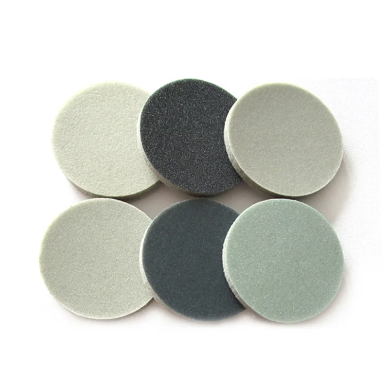 Buy 12 Pcs Flocking Round Disc Sanding Sponge 3 Inch