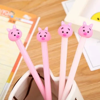 

40 PCs Cute Silicone Dog Neutral Pen Creative Cartoon Learning Stationery Waterborne Office Signature Pen