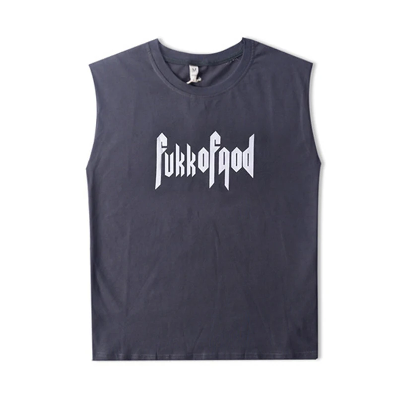 Негабаритных печатных Свободная майка для мужчин повседневное Лето s Singlet Tanktop Street тренировки Футболка без рукавов мышцы рубашка жилет Y7Y22