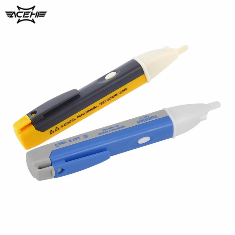 

Socket Wall AC Power Outlet Voltage Detector Sensor Tester Electric Test Pen LED Light Voltage Indicator 90-1000V