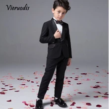 Новое поступление, детский деловой костюм костюмы для мальчиков Свадебный костюм из 3 предметов для мальчиков вечерние костюмы