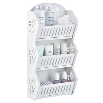 

Free punching wall hanging rack bathroom multi-layer storage shelf toilet countertop floor wash shower storage rack mx01151035