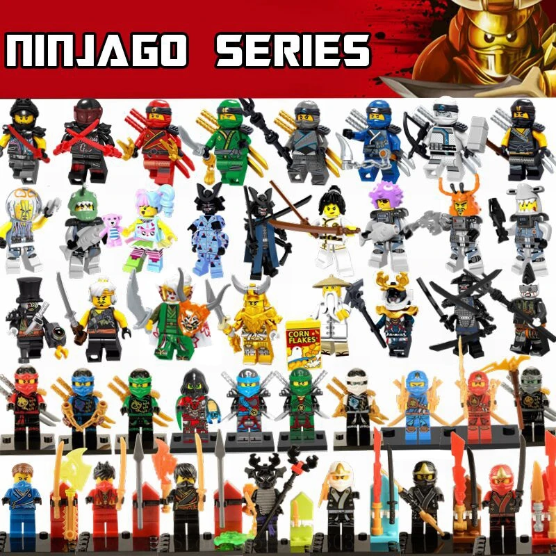 

Legoing Ninjago Movie Figures Building Blocks Jay Nya Zane Kai Cole Harumi Samurai X Ninja Model Bricks Legoings Children Toys