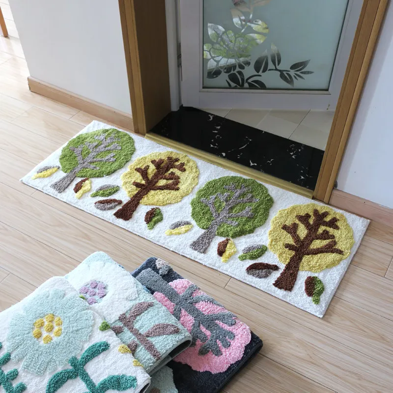 Pastoral Style Door Mattress Foot Pad Mat Bedside Carpet Kids Room Balcony Kitchen Rugs Large Size Floor Carpet For Home Decor Pastoral Style Door Mattress Foot Pad Mat Bedside Carpet Kids Room Balcony Kitchen Rugs Large Size Floor Carpet For Home Decor