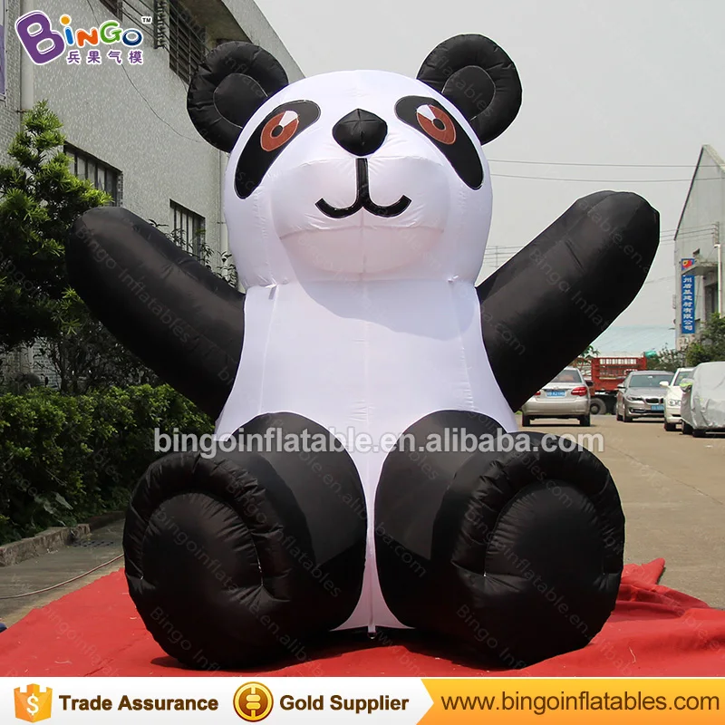 decorative 2.4 meters tall blow up inflatable panda inflatable toyin