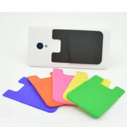 10 шт./лот сильный клей карты карман ID Card держатели канцелярские Универсальный Размеры высокое качество силиконовые Smart Телефонные чехлы
