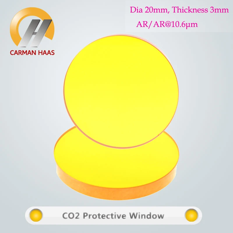Высококачественное защитное стекло Carmanhaas CO2 ZnSe для лазерной машины диаметром 20