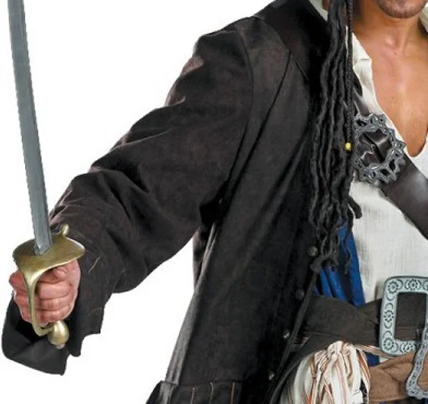 Pirates of the Caribbean 3 Captain Jack Sparrow Prestige Adult Costume2