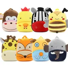 14 Style Animal Kid s Plush Backpack font b Toys b font Cartoon Bags Children s