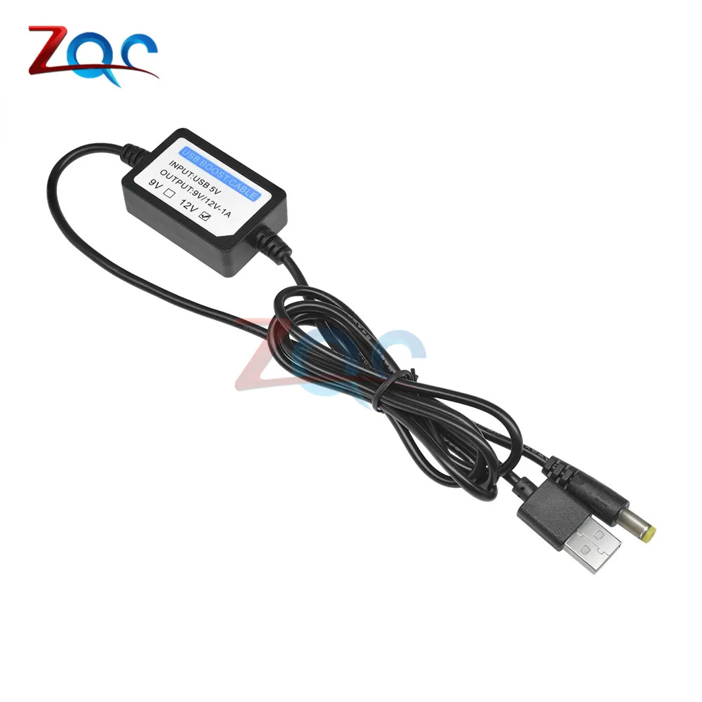 USB конвертер с 5 В постоянного тока на 9 В/12 1 А повышающий кабель для зарядки