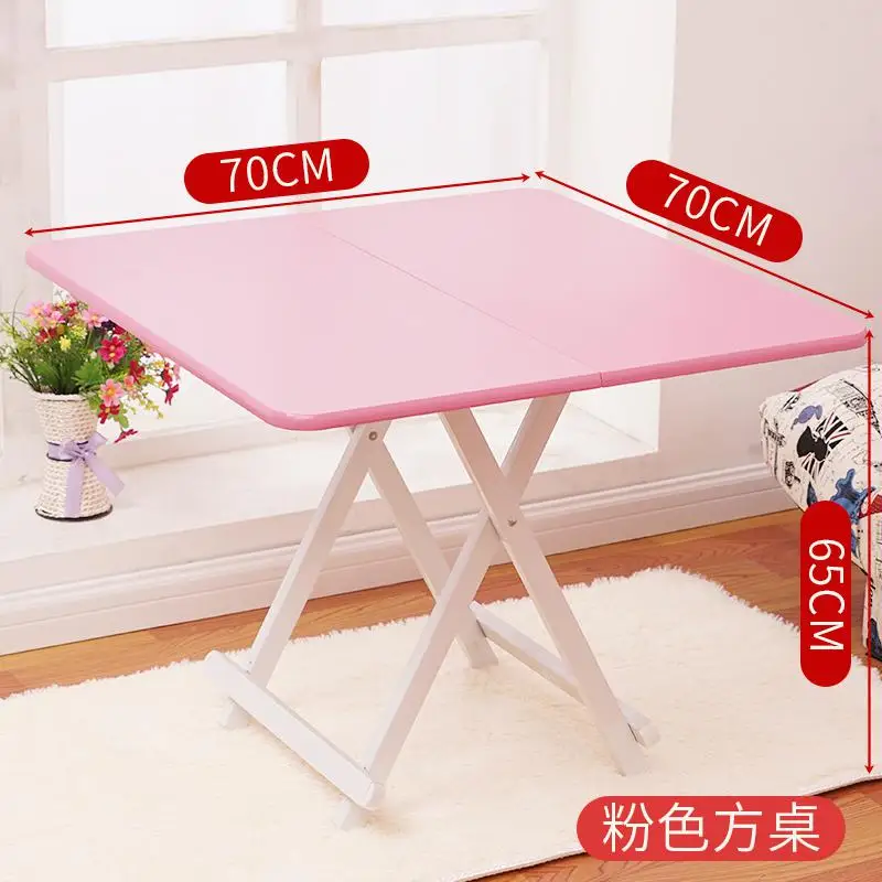 Складной стол портативный обеденный стол домашняя маленькая квартира квадратный стол обеденный стол арендная необходимая простая мебель - Цвет: style 5