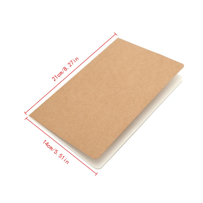 

1 x Notebook A5 Kraft Paper Journal Diary Note Book Blank Page Stationery Graffiti Planner 2018 New
