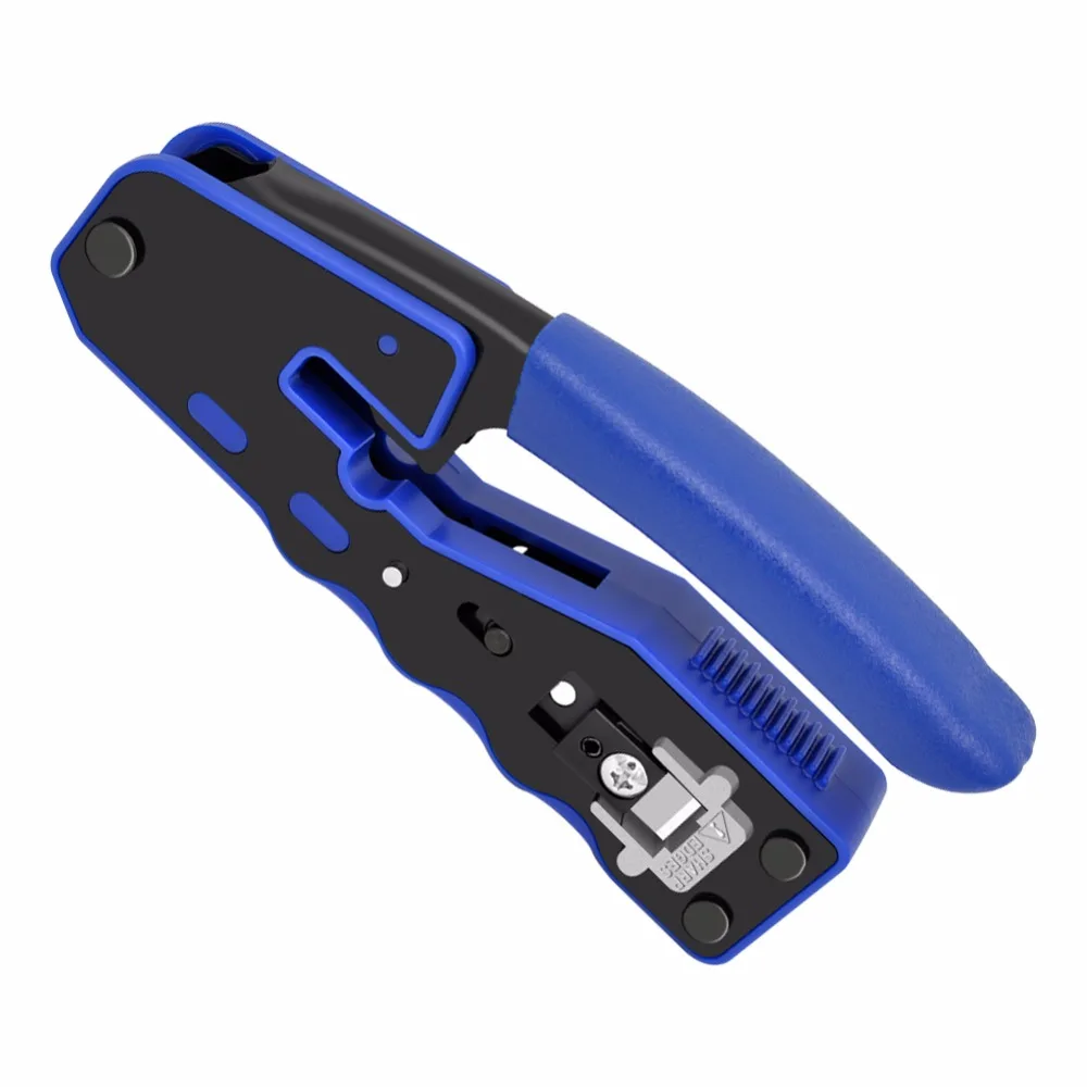 CNCOB 8P8C RJ45 Cable Crimper,Ethernet Perforated Connector Crimping Tools, Multi-Function Network Tools, Cable Clamps