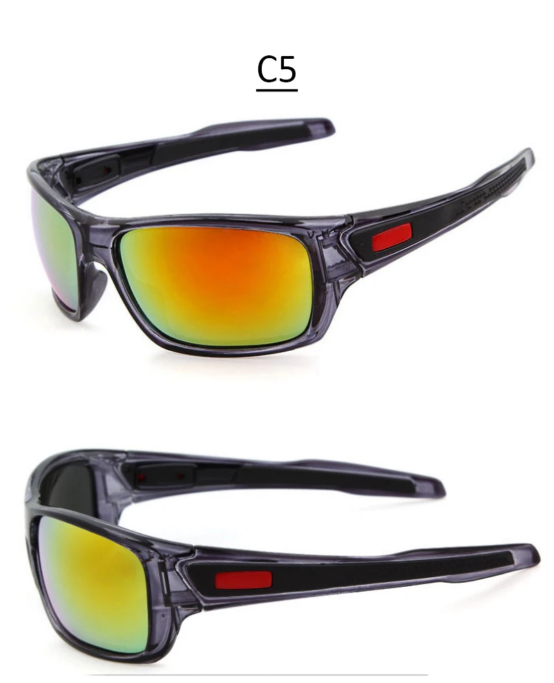 RBUDDY классические ветрозащитные Солнцезащитные очки Мужские брендовый дизайн, квадратные спортивные солнцезащитные очки для мужчин вождения черная рамка для очков UV400
