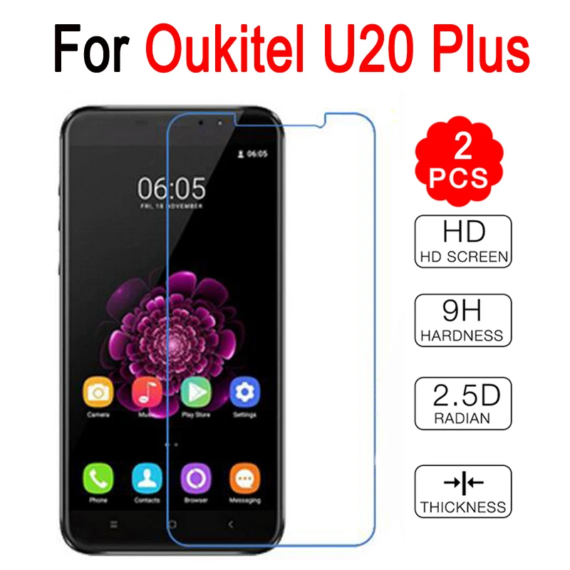 

Screen Protector For Oukitel U20 Plus Case Tempered Glass For Oukitel U 20 Plus Film Protective Glass Cover For Oukitel U20 Plus