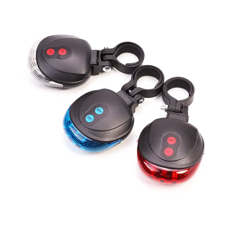 Excellent Bicycle Cycling Lights Taillights LED Laser Safety Warning Waterproof Bicycle Lights Cool Bicycle Tail Bicycle Accessories Light 2