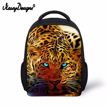 

New 3D Lion Tiger Zoo Animal Printed School Bag for Boys Girls Children Small Leopard Kids Mochila Infant School Bag Orthopedic