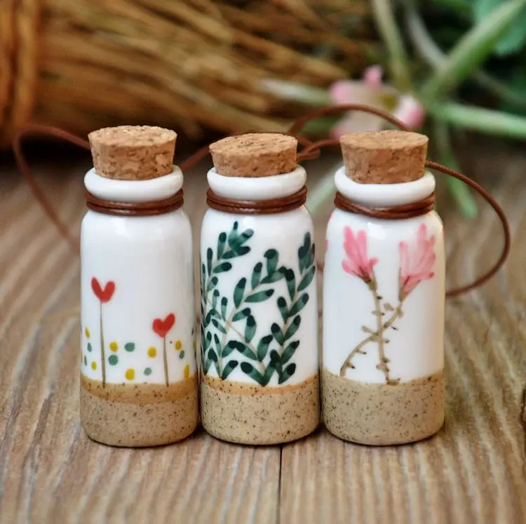 Buy 10pcs/lot Ceramic Perfume Bottle In pendant