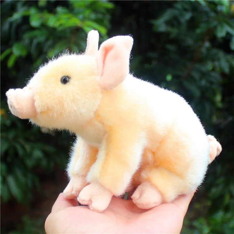 cute pig plush doll animals pig doll plush toy simulation animal wild boar dolls kids and adults gift 6.7inch 17cm DY50347 (8)