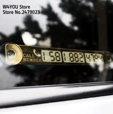 

Night Light Temporary Car Parking Card Sticker for AUDI e-tron A3 Quattro RS7 Cabriolet 5000 Quattro V8 RS4