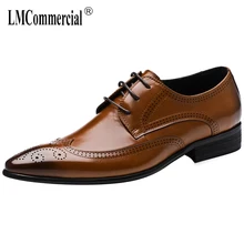 Bullock Genuine Leather shoes men cowhide spring fashion business leisure mens shoes Lace-Up Business Men Shoes,Men Dress Shoes mycolen fashion bullock carve mens dress shoes men pointed toe lace up men s business casual shoes scarpe classiche uomo punta