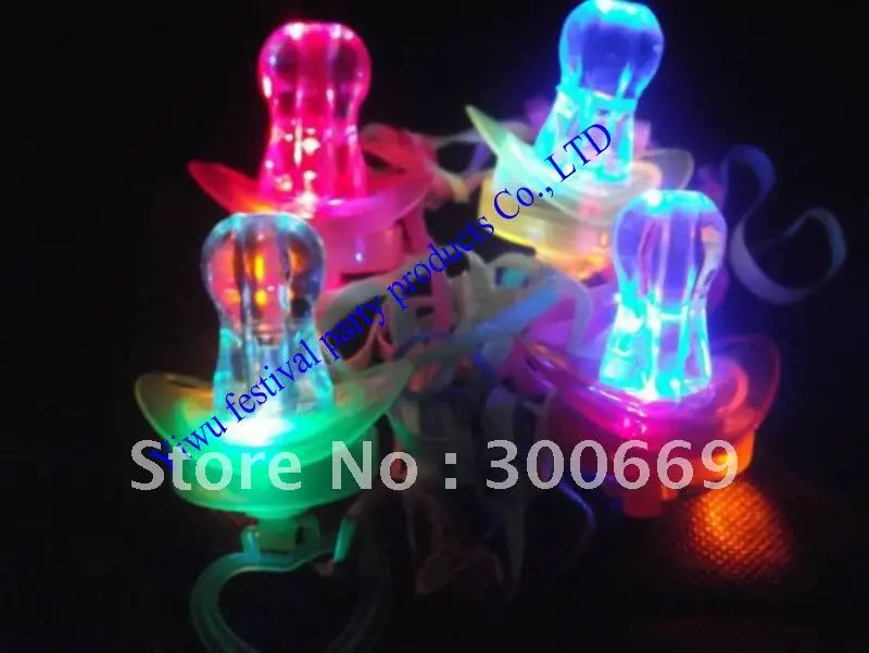 

free shipping led pacifier whistle promotion