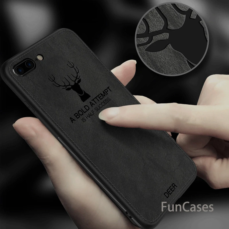 Роскошный Ретро Рождественский олень ткань текстура чехол для телефона iphone 7 8 6 6S