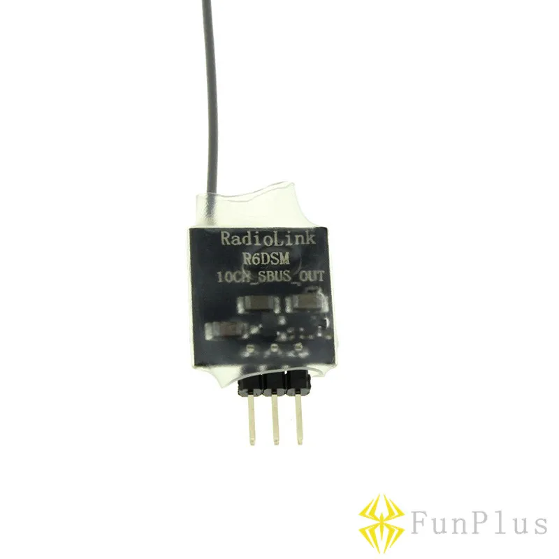 

2.4G 10channels Radiolink R6DSM Receiver DSSS FHSS Spread Spectrum S.BUS PPM for Radiolink Transmitter AT9 AT9S AT10 AT10II