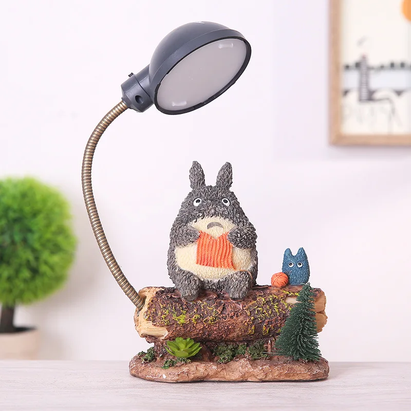 Милые детские Ночники Totoro из смолы комнатные прикроватные лампы для детской