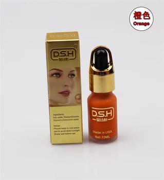 

Orange colors imported eyebrow tattoo ink permanent makeup pigment 3D manual embroidery paint 10ml DSH brand
