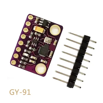 

Acceleration Gyro Compass Nine Axis Sensor 10DOF MPU9250+BMP280 Module IIC/SPI communication protocol GY-91 GY006