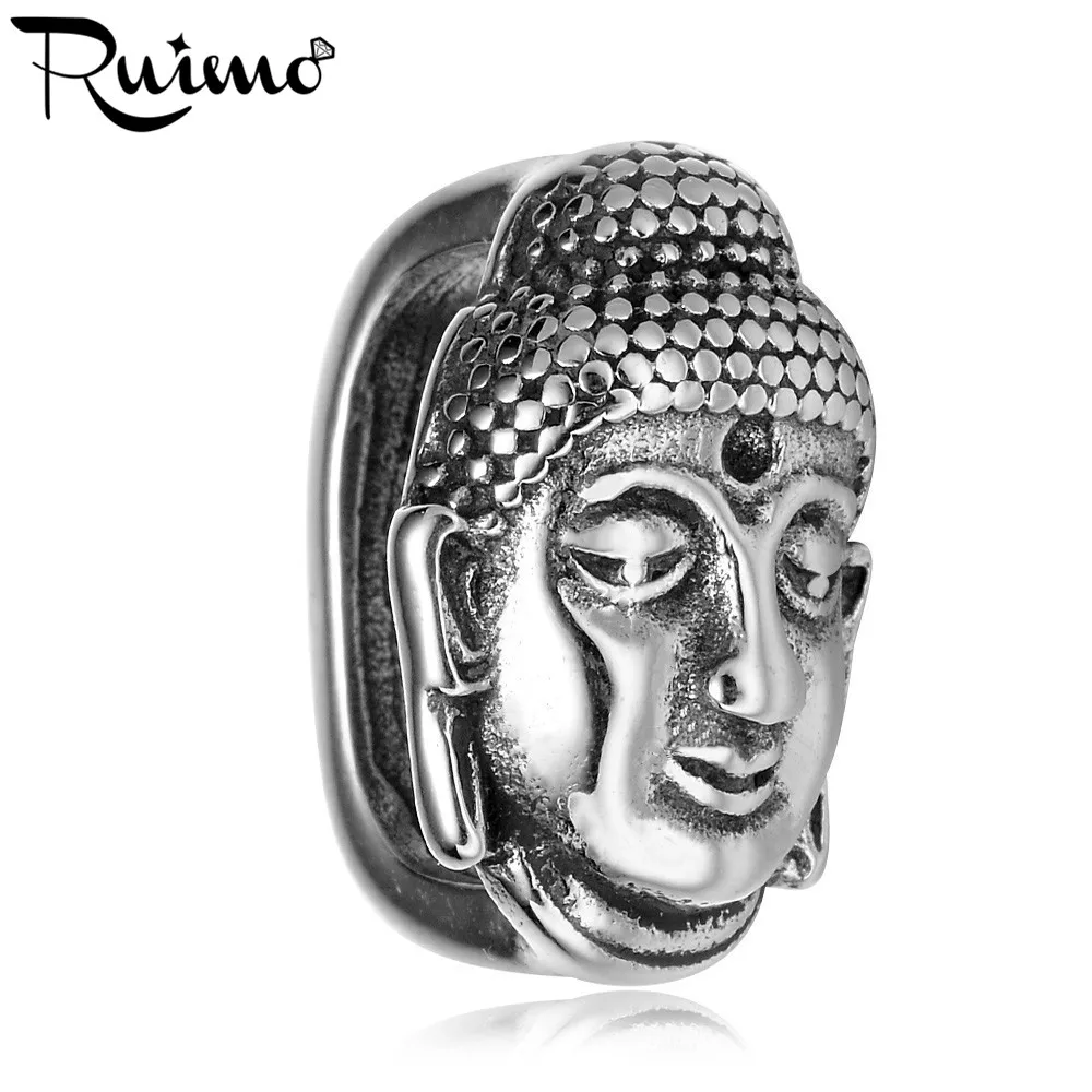 Квадратные бусины RUIMO из нержавеющей стали 316l с зернистой головкой 12*6 мм