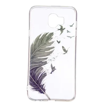

50pcs/lot Arrival Patterns Printing Soft TPU Transparent Protector Phone Back Cover Case For Samsung Galaxy J4 2018 / J6 2018