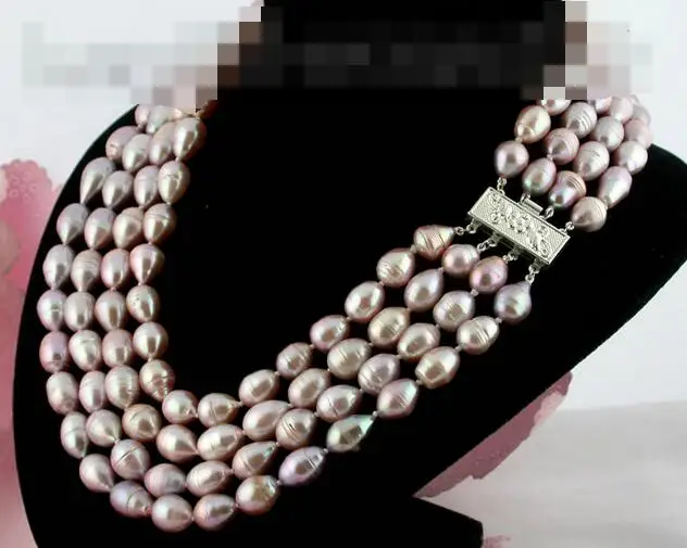 

song voge gem nanJ2410 purple drip freshwater pearl necklace
