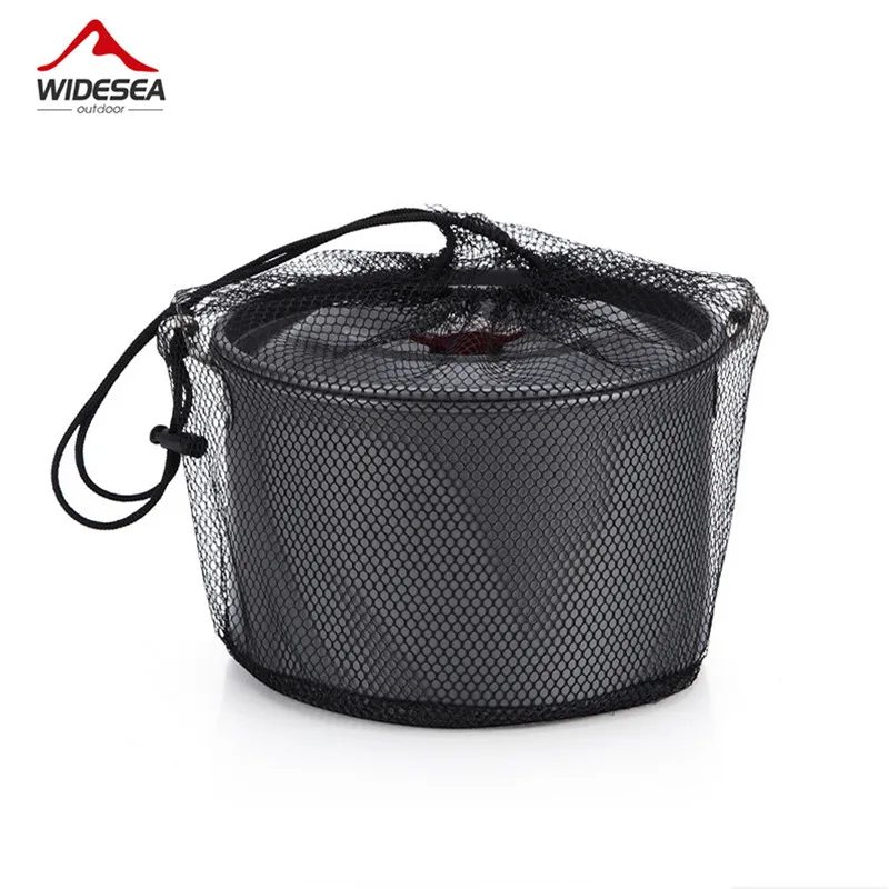 Widesea 4L camping utensilios de cocina al aire libre vajilla colgante olla 4-6 personas picnic juego de cocina