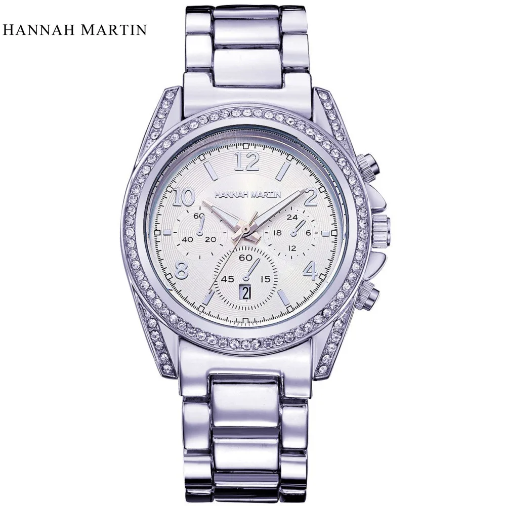Женские часы Hannah Martins модные роскошные из нержавеющей стали 2019|Женские часы| |